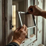 Фото по теме: Установка москитной сетки на деревянное окно старого образца