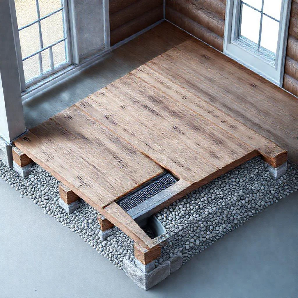 Фото по теме: Устройство чернового пола на открытой веранде со сливом воды