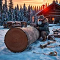 Фото по теме: Выбор диаметра бревна для зимнего дома