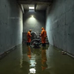 Фото по теме: Осушение затопленного подвала в строящемся доме